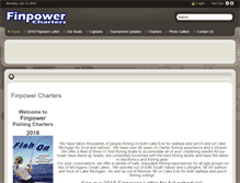 Tablet Screenshot of finpowercharters.com